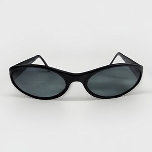 XOOR 2953A Rare Polarized Sunglasses Black Oval Sporty Made in Italy‎ *Read